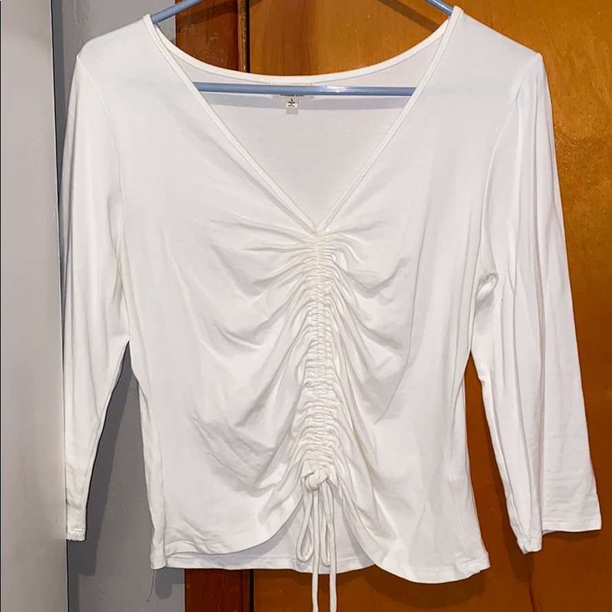 Drawstring Front Top